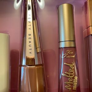 Fenty Beauty Liquid Matte Lipstick and Too Faced